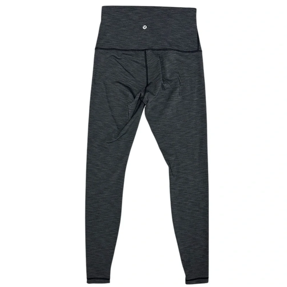 Lululemon Wunder Under High-Rise Tight Size 8 in Brushed Heathered Black 31”